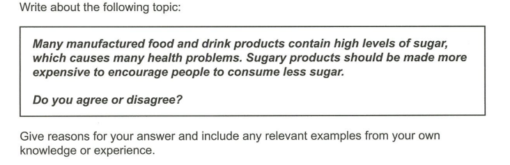 Sample question 2 of IELTS Essay
